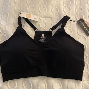 BRAND NEW Kindred Bravely sublime nursing sports bra, size large, black